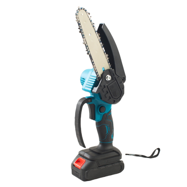 OEM 6 inch Electric mini chain saw Hand Hold Cordless Garden chain saw wood cutting Lithium Battery and Charger chain saw - Image 4