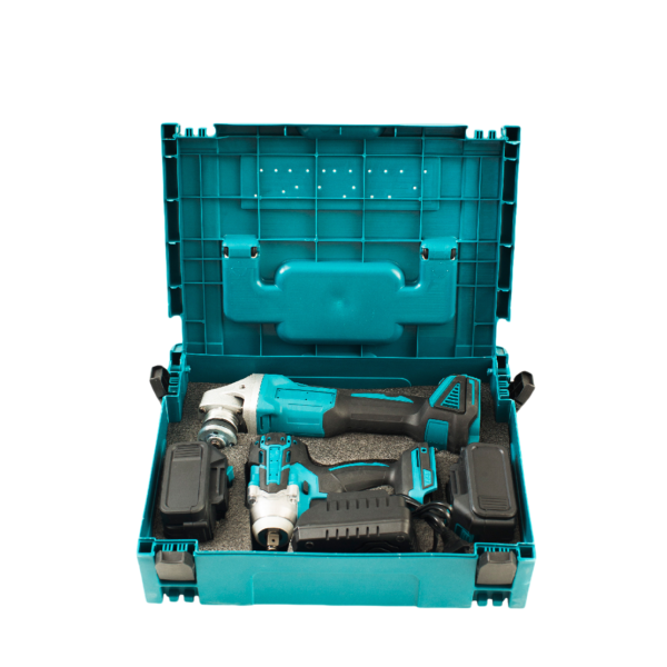 Cross Border Portable Lithium Battery Hardware Tools Angle Grinder Electric Wrench Set High Power Power Tools Air Gun