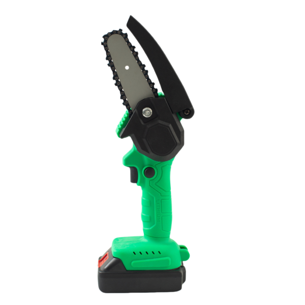 Hot-selling green 4-inch battery powered chain saw mini rechargeable cordless pruning saw - Image 5